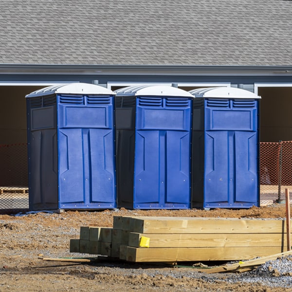 what is the maximum capacity for a single portable restroom in West Menlo Park